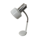 Lampe de bureau flexible blanche et inox