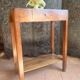 Petite console en noyer epoque art deco