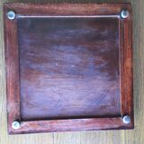Earthenware contour wood table mat