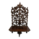 Étagère murale en bois sculpté