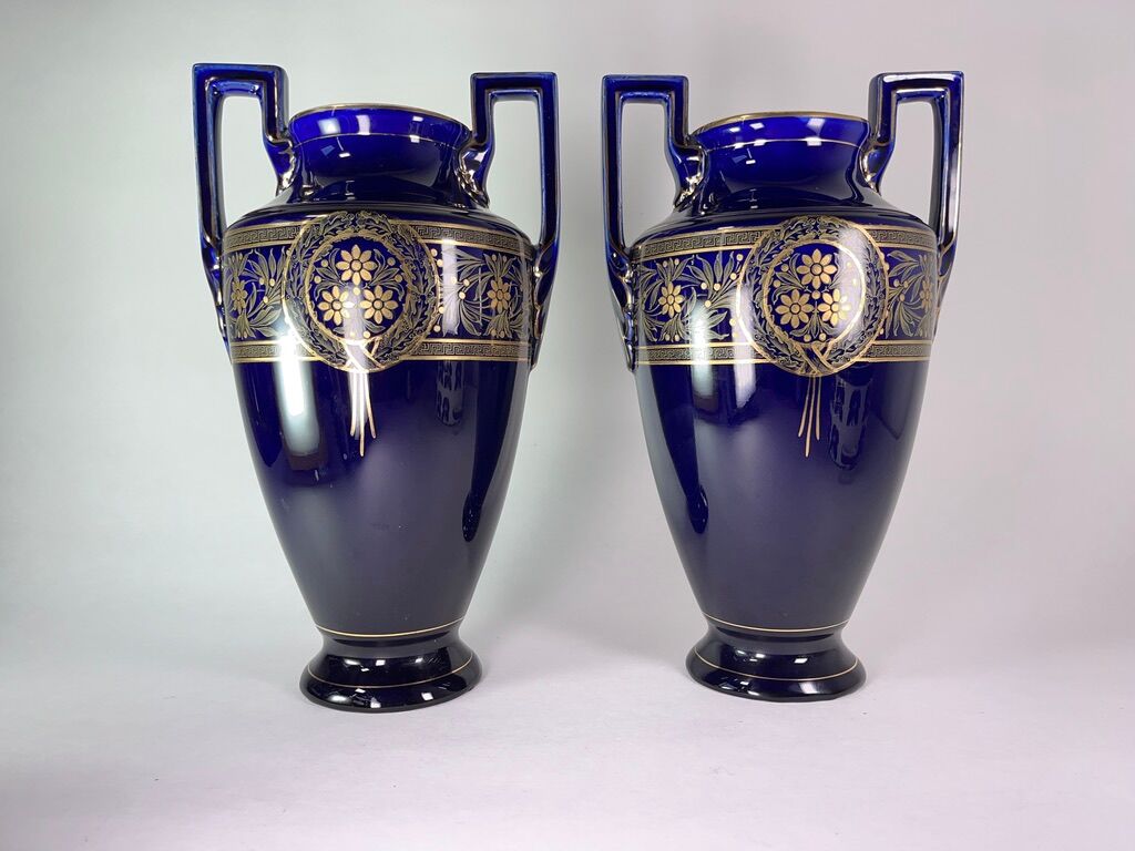 Vase Amphora Boch Frères Keramis 1890