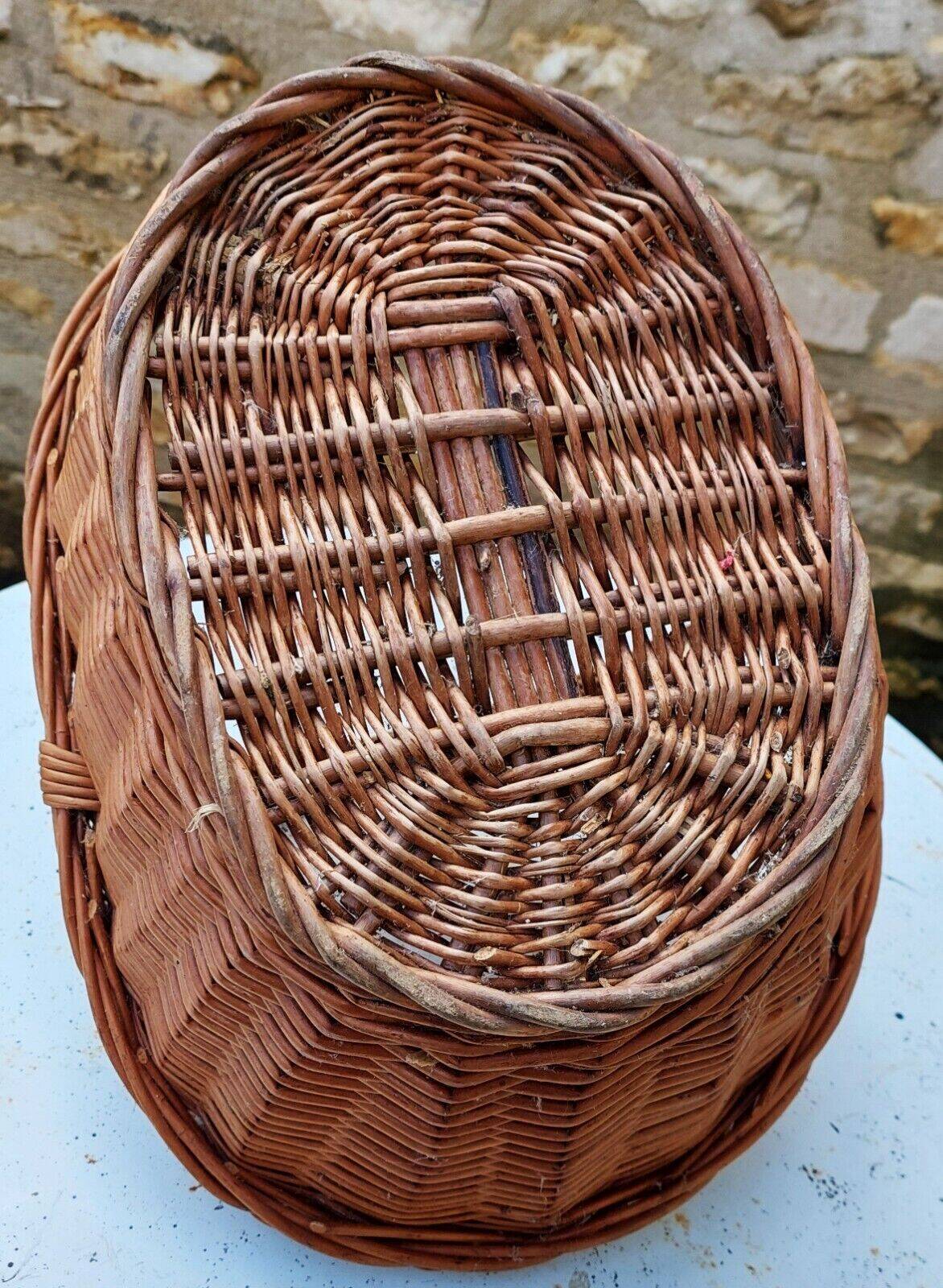 Vintage wicker basket 42 cm