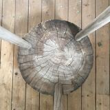 Old log, wooden harness