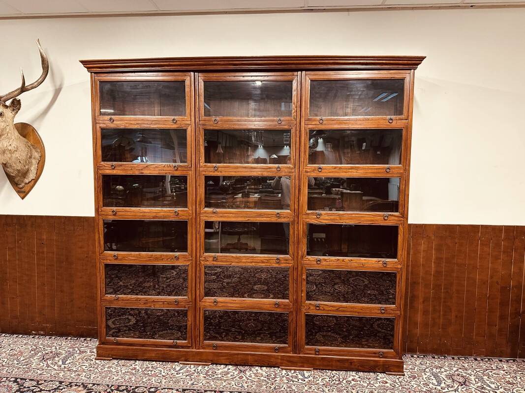 Large Classic English Globe Wernicke Bookcase