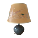 Lampe grès émaille bleu Baudat