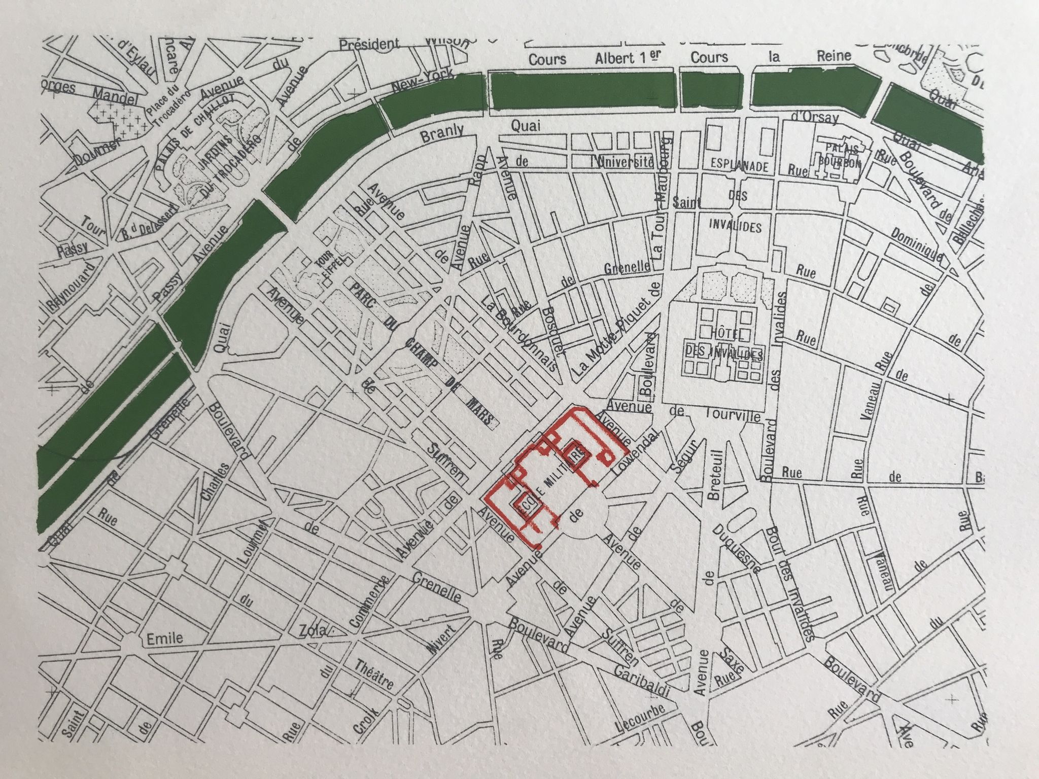 Original lithograph signed by CHRISTO, Wrapping of the Ecole Militaire, 1970