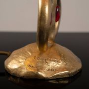 Bronze lamp by Constance D for Lucien Gau