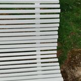Banc de jardin ancien avec pieds en fer
