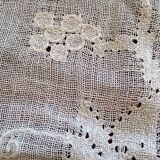 Old lace table runner 38 x 128 cm - decoration vine branch