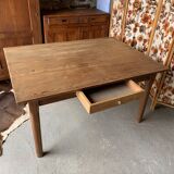 Old rectangular table - 1M40 - 2 drawers