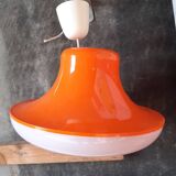Orange pendant light