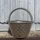Vintage French Silver Plated Dimpled Basket
