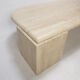 Italian travertine coffee table, 1980s