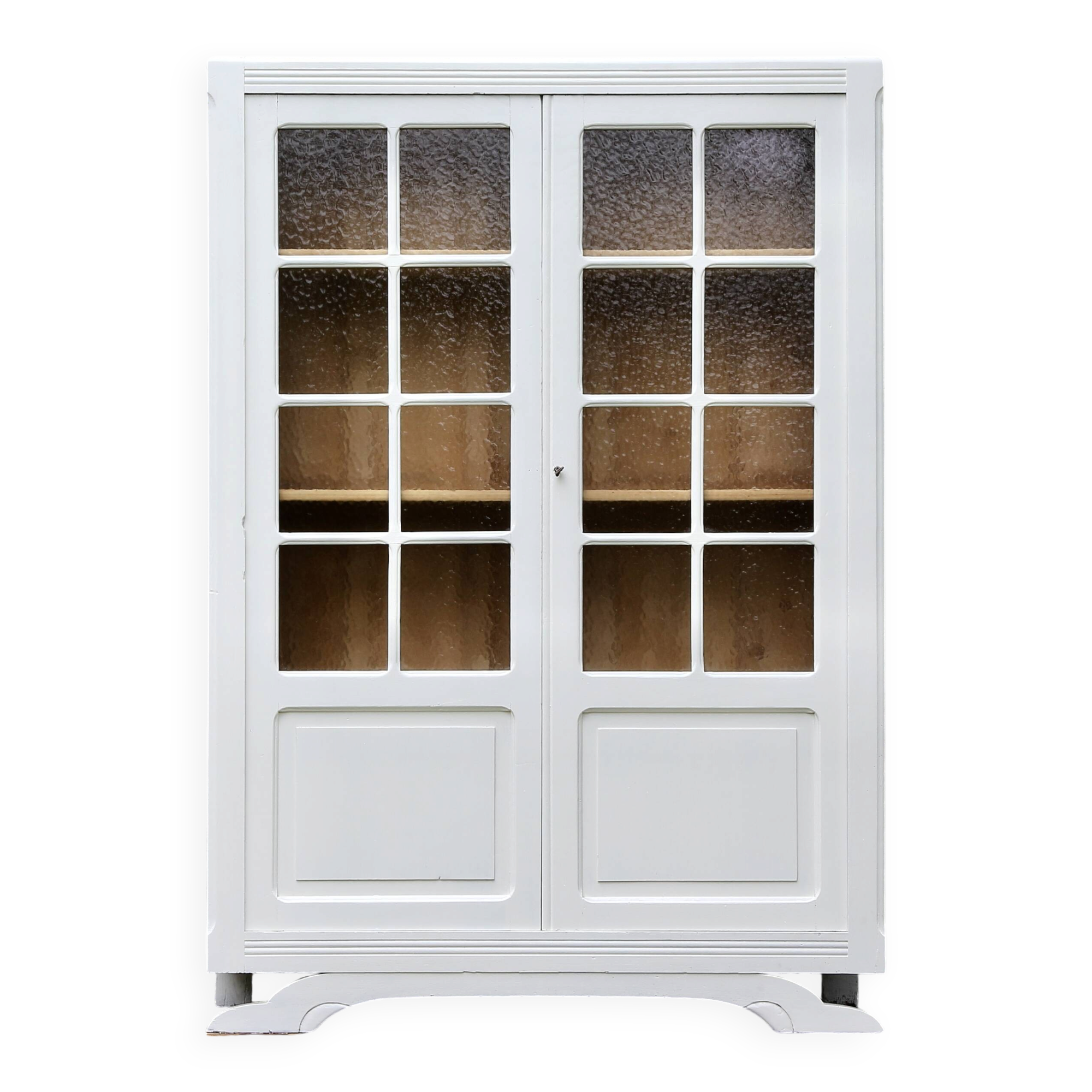 Vintage glass-fronted Parisian wardrobe
