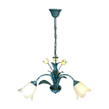 Lustre 3 blue flower lights