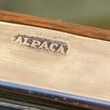 Photo doors in silver metal Alpaca with two old shutters