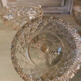 19th century cut crystal drageoirs