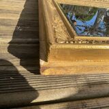 Beveled gold mirror