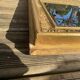 Beveled gold mirror