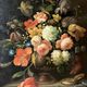 Oil on canvas still life with flower bouquet signed Jord
