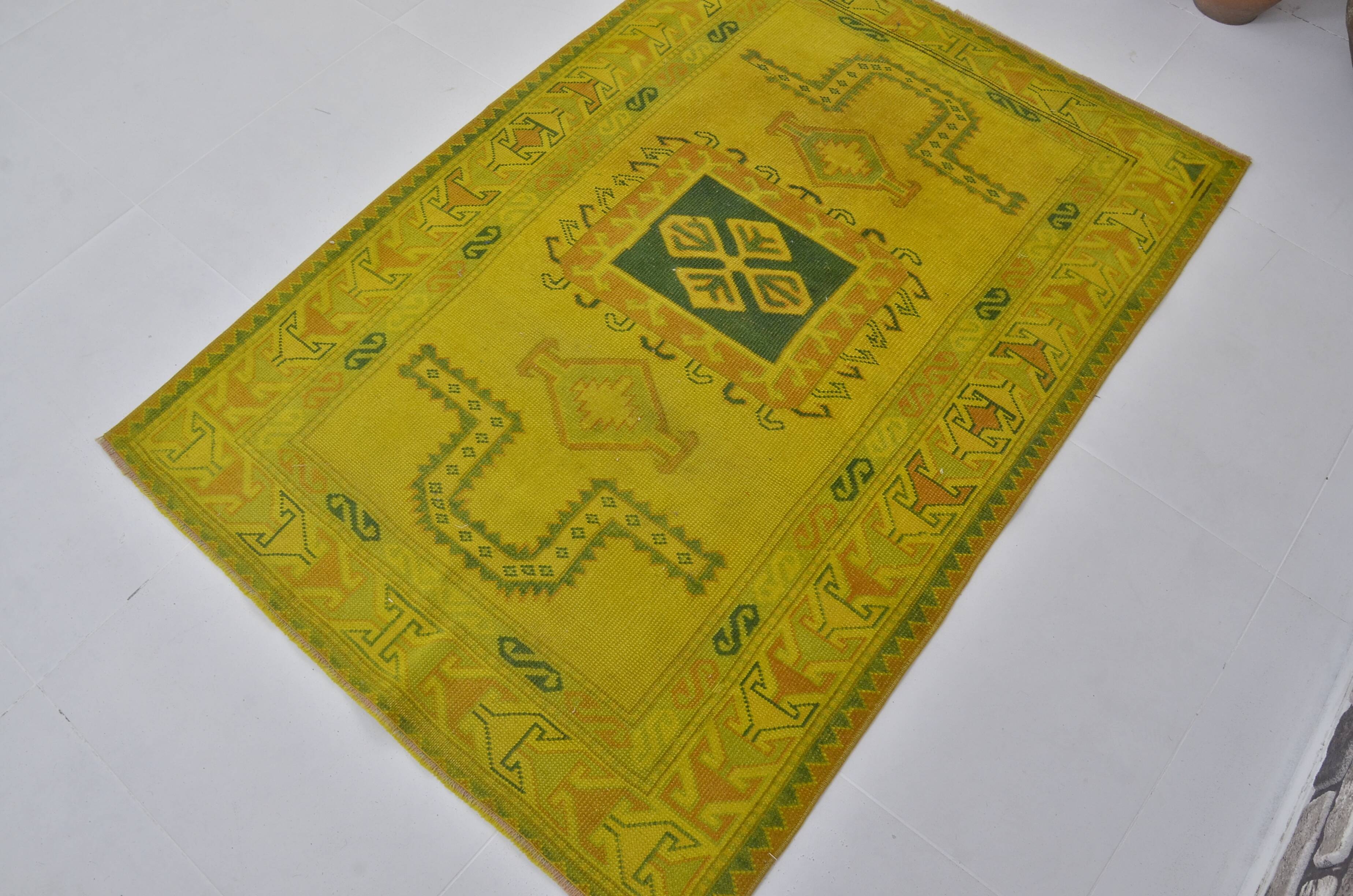 Oushak Decorative Anatolian Floral Wool Rug sku 3839