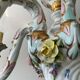 Old chandelier Capodimonte porcelain Italy 6 arms