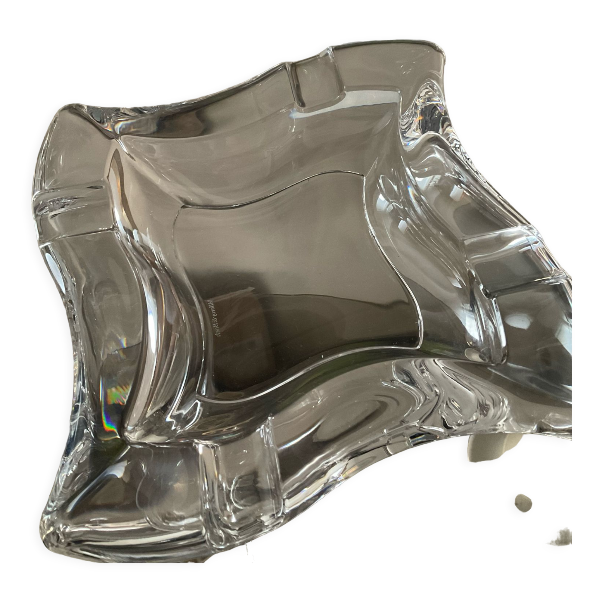 Empty vintage crystal pocket Villeroy & Boch