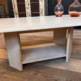Travertine coffee table