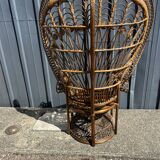 Emmanuelle armchair in rattan