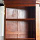 Corner library in solid cherry wood - 20th century