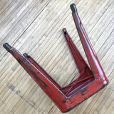 Tolix red metal industrial tab