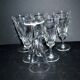 Baccarat lot de 6 flûtes à champagne en cristal taillé modèle Carcassonne 1960