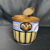 Old porcelain inkwell of Paris signed CLAIN late nineteenth