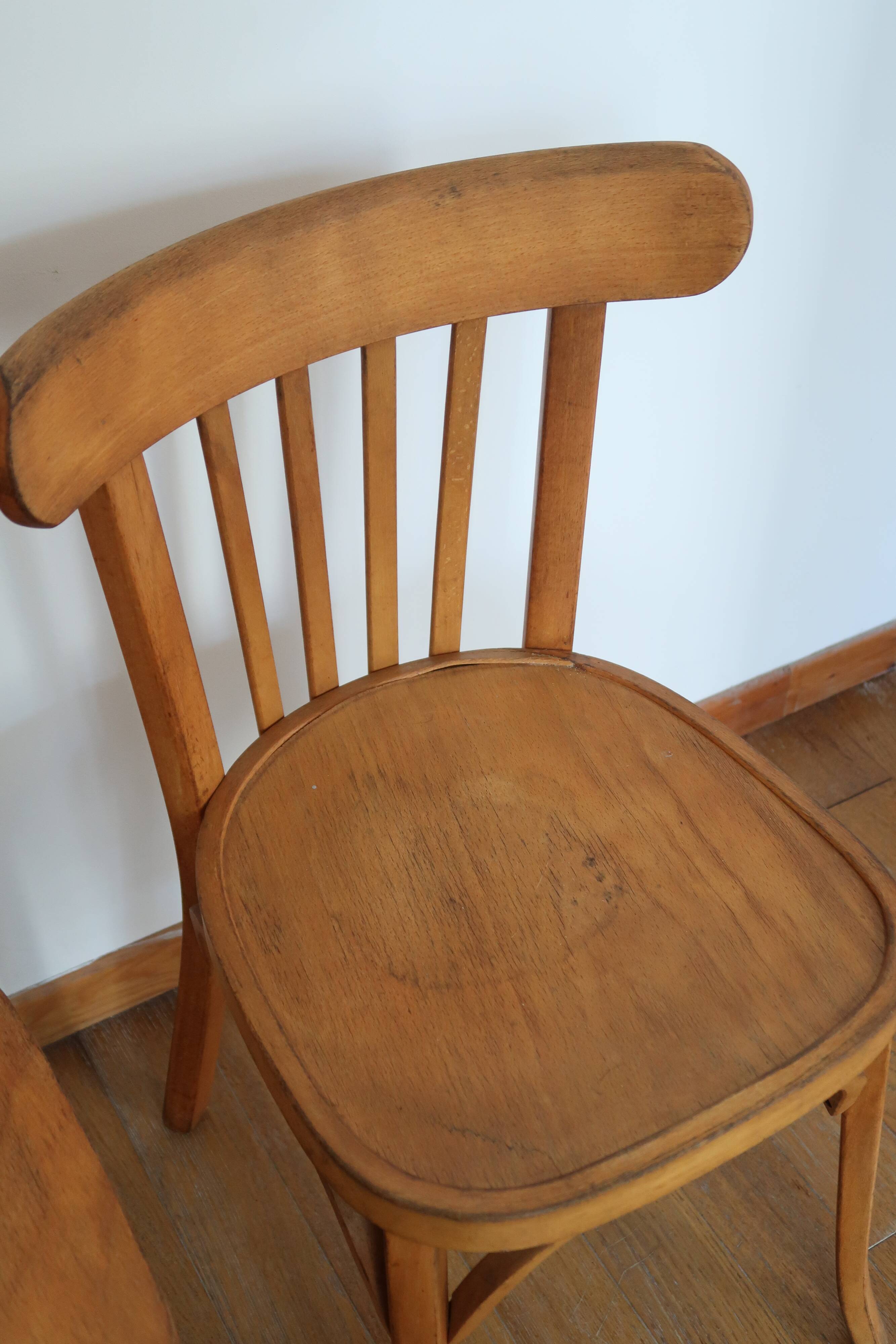 4 vintage bistro chairs