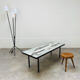 Coffee table 50s mosaic vintage ceramic