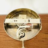 Large Floral Hollywood Regency Flush Lamp by Willy Daro for Massive