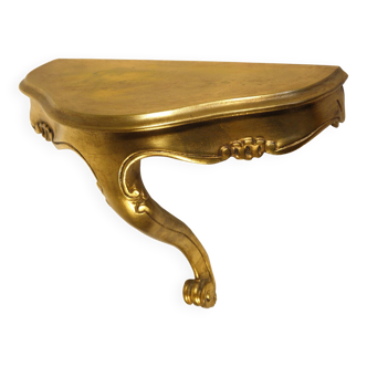 Console murale dorée 35 cm