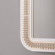 Vintage Plastic Wall Mirror with Carrara Matta, 1970s