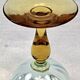 4 old two-tone George Sand wine glasses