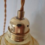 Chiseled glass hand lamp