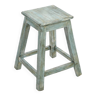 Vintage patinated wooden stool
