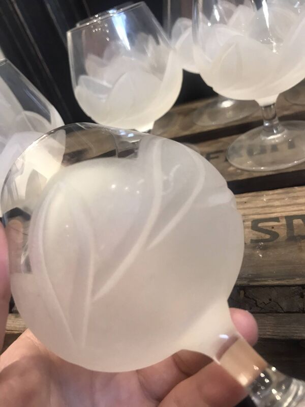 9 verres à cognac cristal d’arques modèle Florence