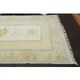 1970s Vintage Turkish Oushak Handmade Wool Cotton Yellow Area Rug 195x306