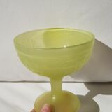Set de 2 coupelles à dessert vintage en verre opalin dépoli opalin par luminarc