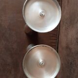 Set of vintage metal flutes