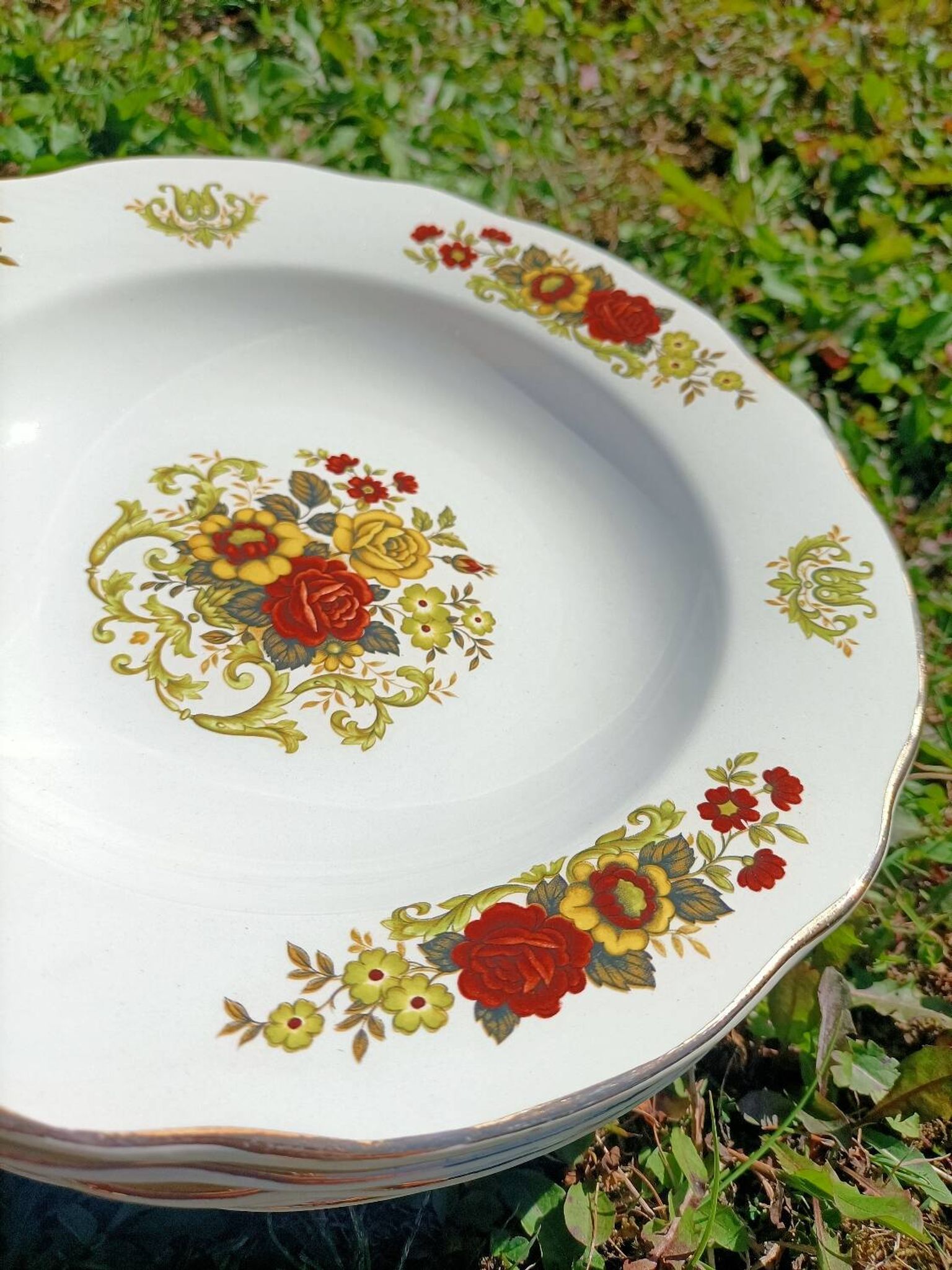 Assiettes creuses x6 Digoin Sarreguemines 💐