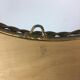 Asymmetrical brass mirror 1960-70 Polish design