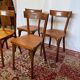 Set of 4 vintage Baumann wooden chairs – Bistro style