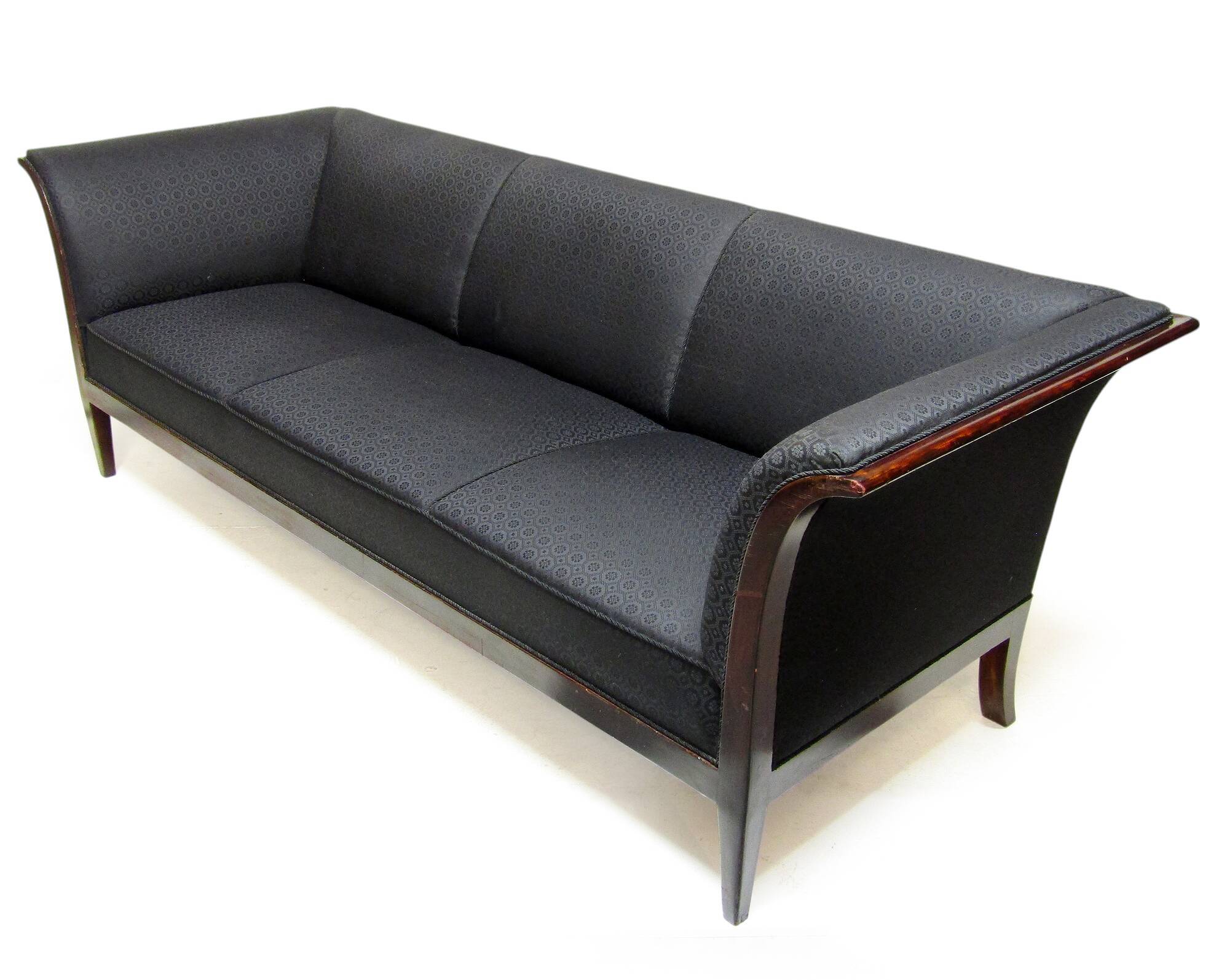 1930s Danish Art Deco 3-Seater Sofa by Frits Henningsen