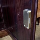 Empire style swan neck bookcase in mahogany / mid 20th century